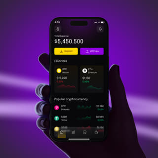 Applicazione Cielo Marvento per il trading di criptovalute visualizzata su schermo di dispositivo mobile